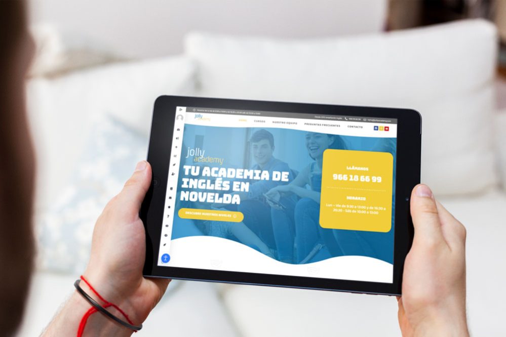 Web academia de inglés Novelda